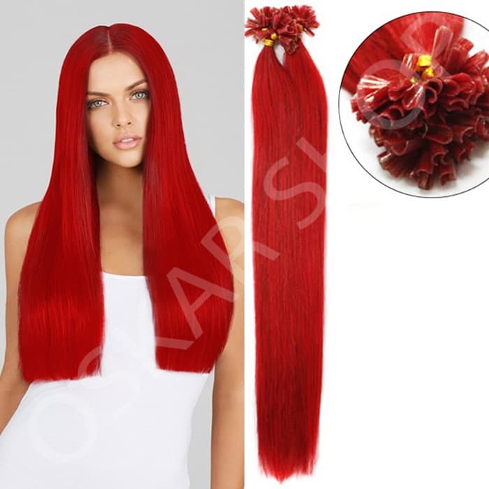 Extensii cheratina Luxe Red