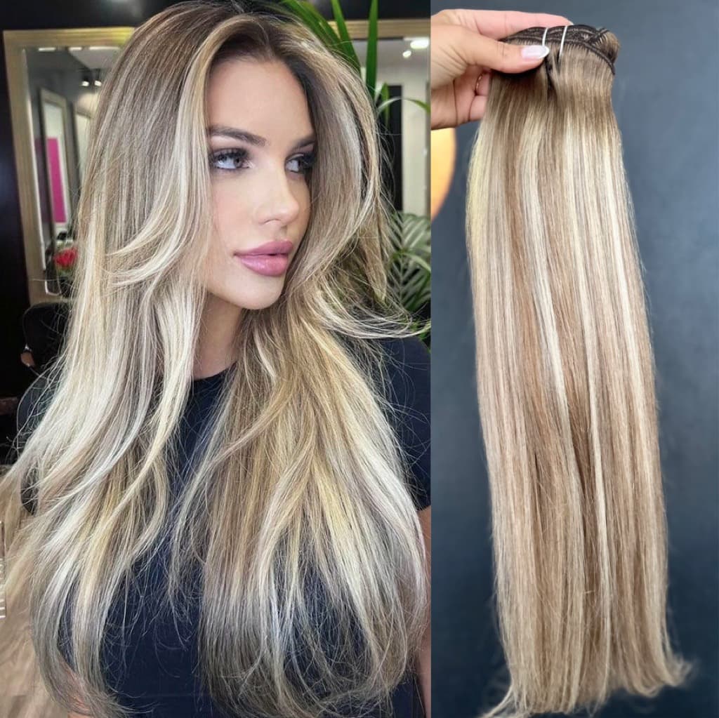 Extensii Clip-On Oskar Balayage B #8/Silver/8