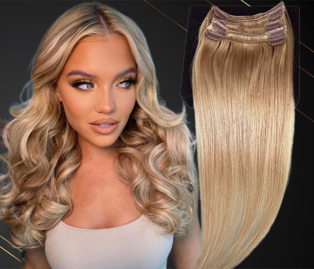 Extensii Clip-On MiniGold Blond Mediu #12