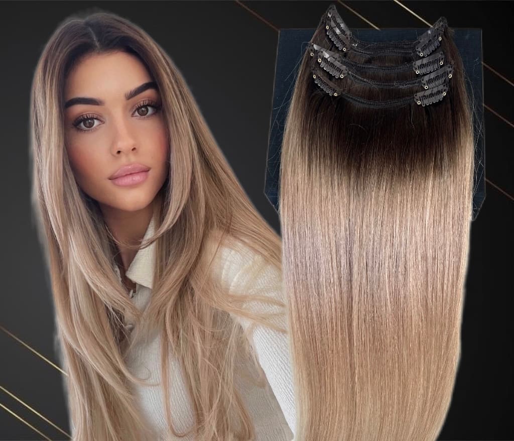 Extensii Clip-On MiniGold Ombre #2/#20