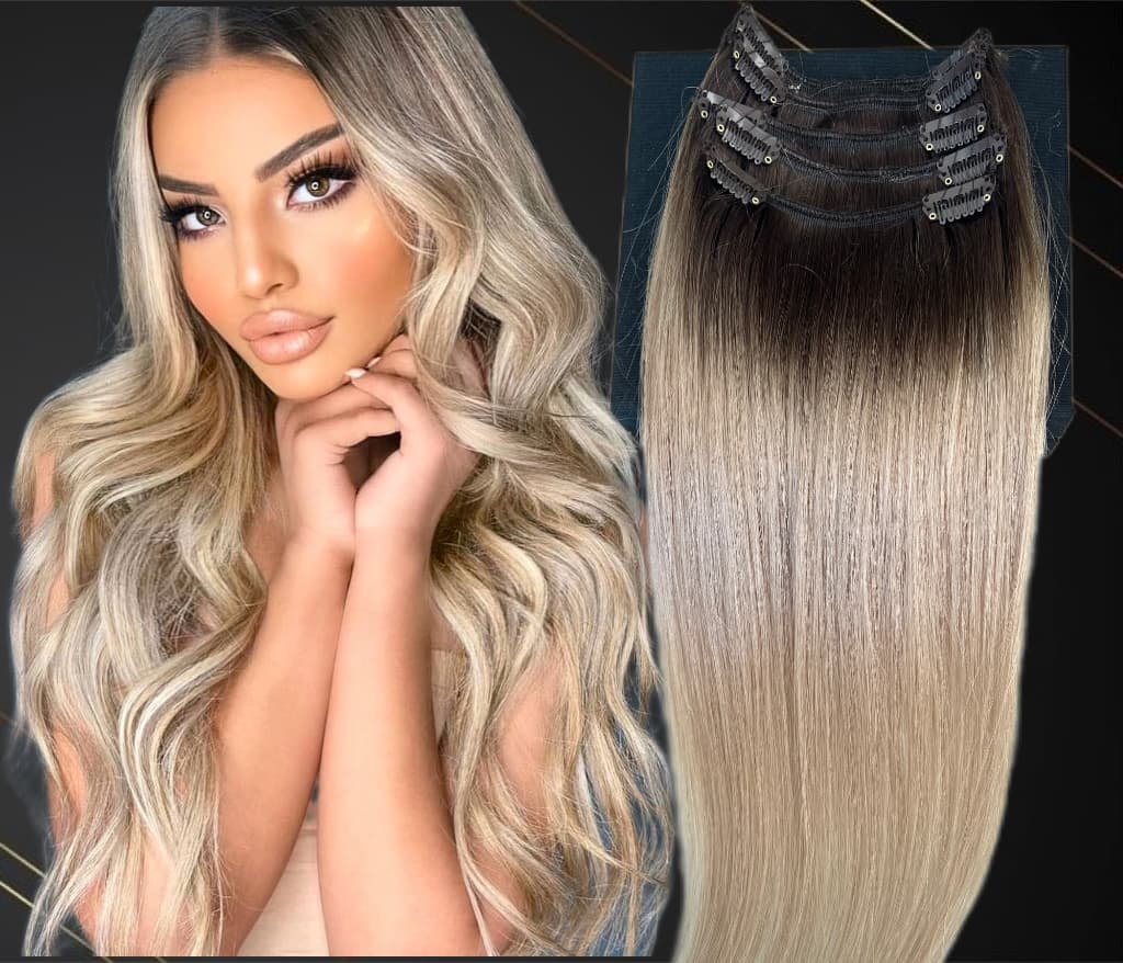 Extensii Clip-On MiniGold Ombre #3/#20