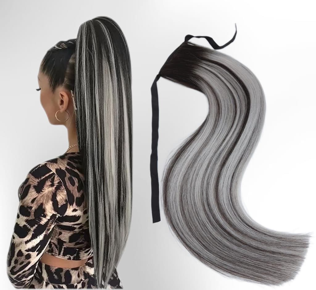 Cozi de Par Black Collection Balayage #1B White