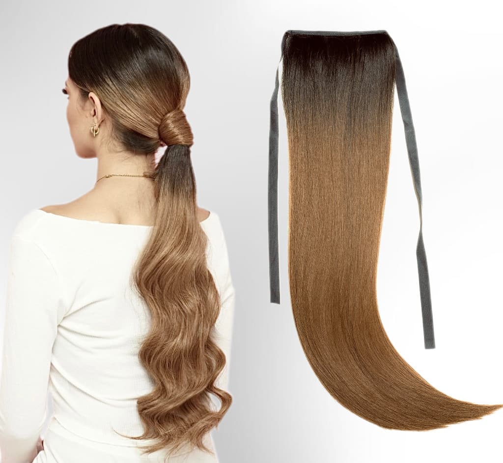 Coada de par Russian Hair Ombre #2/ #8