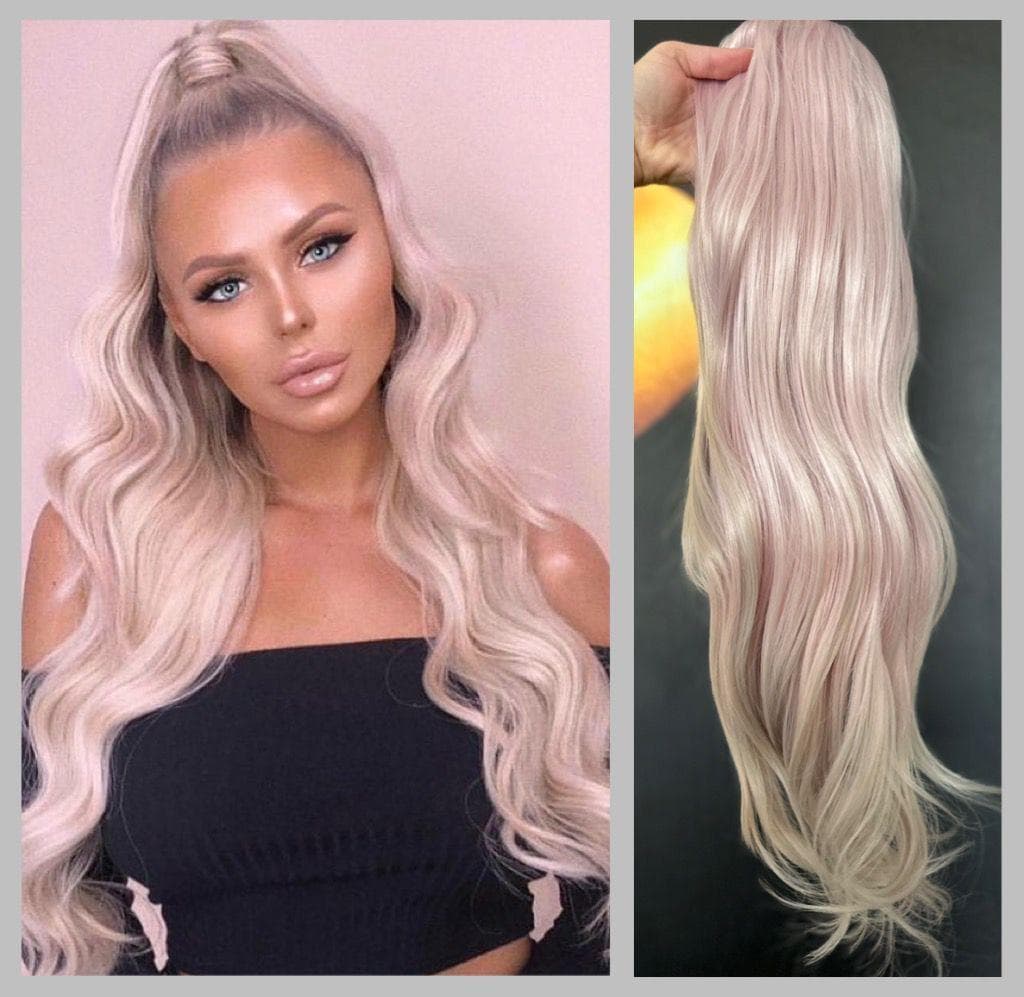 Coada de Par cu snur Blond Rose