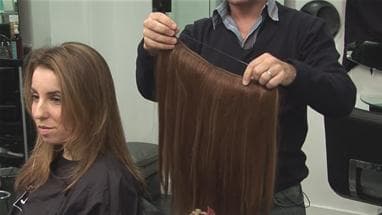 Extensii de Par Flip IN Luxe Balayage #8/ Silver/ #8