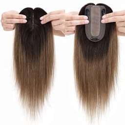 Peruca partiala Saten Inchis/ Blond Aluna