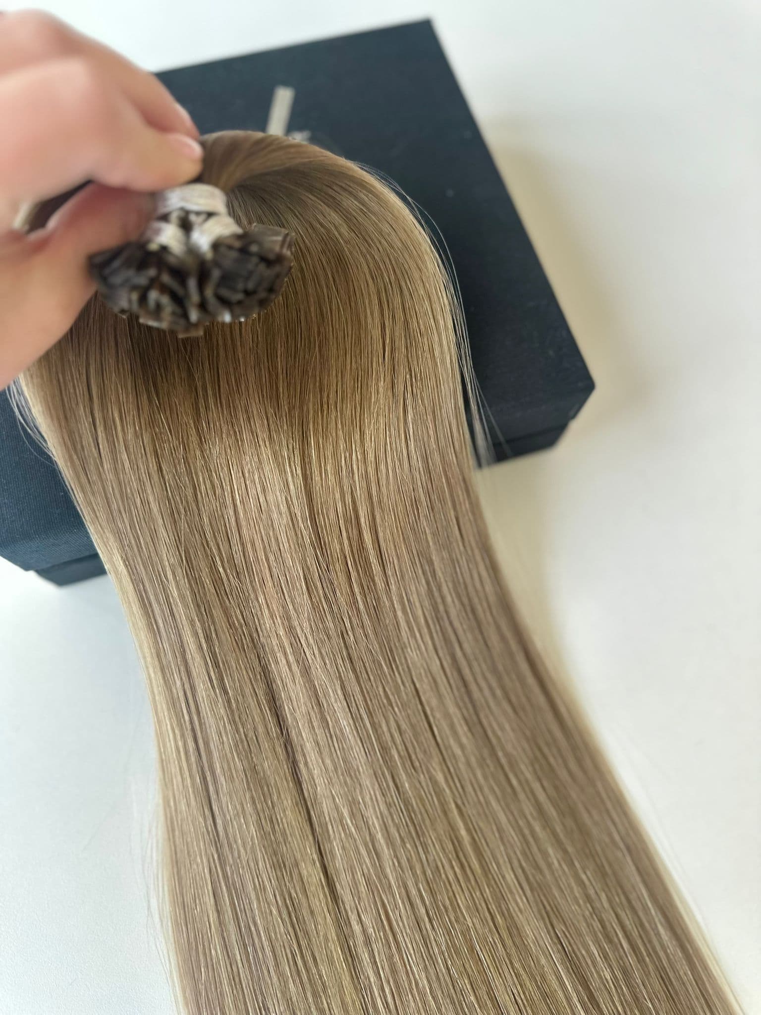 Extensii MICRO KERATINA Russian Hair Balayage #4/8/18
