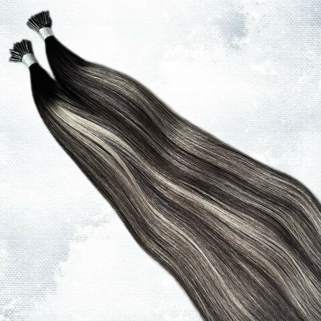 Extensii Nanoring Balayage #1B/ Grey/ #1B