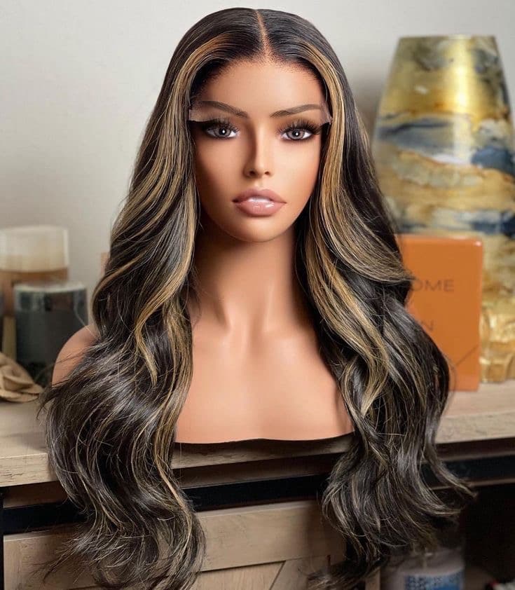 Peruca din par natural Balayage Beauty