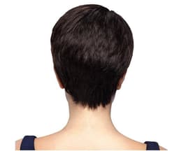 Peruca din par natural saten Foarte Inchis