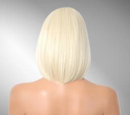 Peruca bobo blonde platinum