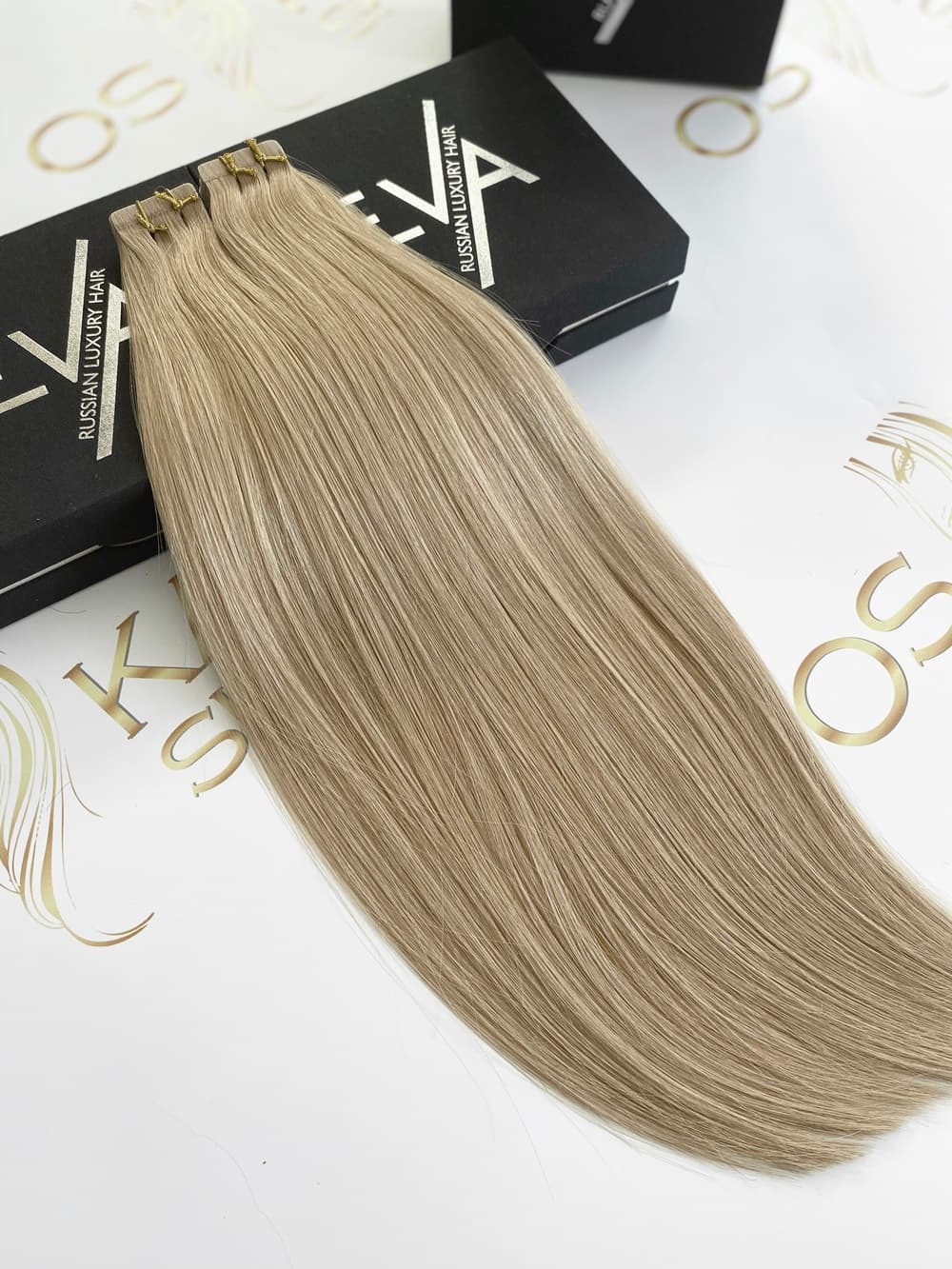 Extensii Tape-in Russian Hair DOUBLE TAPE Blond Bej #18A