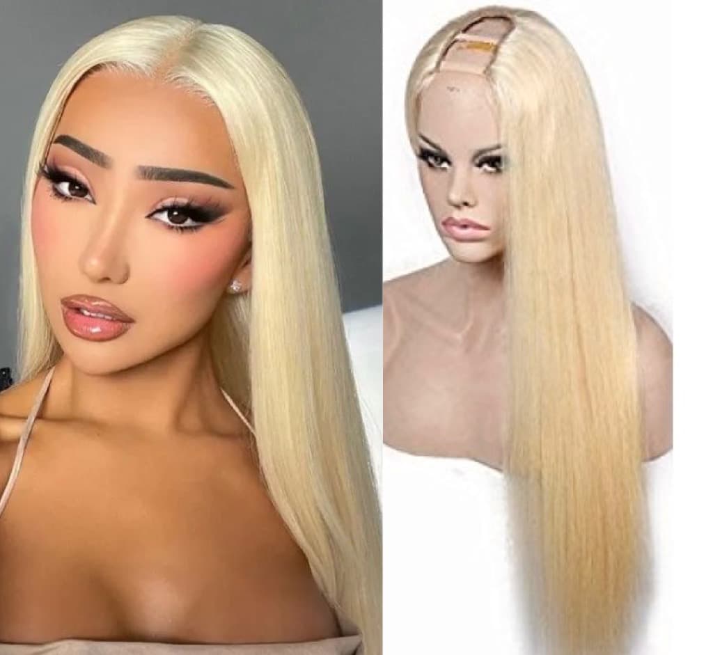 Semiperuca Par Natural U Part Blond Luminos Drept
