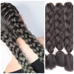 Extensions pour Tresses Grey Intense