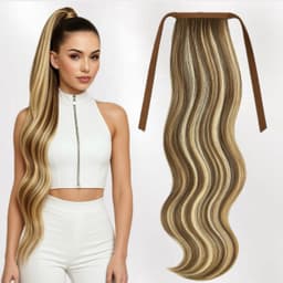 Ponytail Hair Extensions Diamond Balayage #6/#24 Ponytail Hair Extensions Diamond Balayage #6/#24