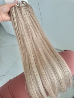 Extensii Microring Russian Hair Balayage #19/Silver Extensii Microring Russian Hair Balayage #19/Silver