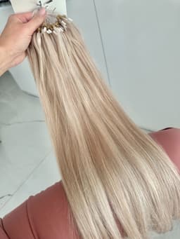 Extensii Microring Russian Hair Balayage #19/Silver Extensii Microring Russian Hair Balayage #19/Silver