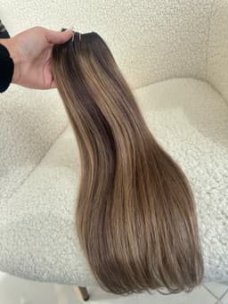 Clip On Premium Straight Black Collection Balayage #8/#2 Clip On Premium Straight Black Collection Balayage #8/#2