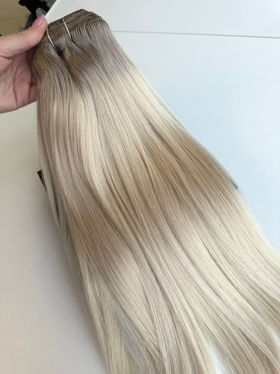 White Platinum Extensions Ombre #19/Silver White Platinum Extensions Ombre #19/Silver