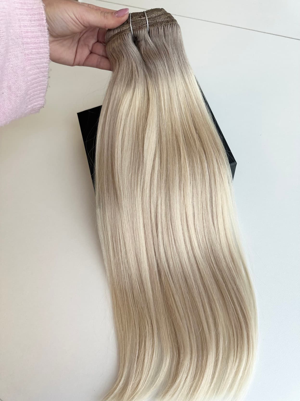 White Platinum Extensions Ombre #19/Silver White Platinum Extensions Ombre #19/Silver