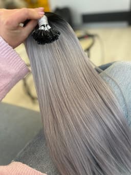 Extensii cheratina Luxe Ombre #1b Grey Extensii cheratina Luxe Ombre #1b Grey