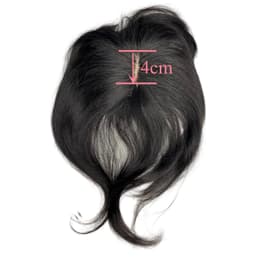 Partial wig with natural black bangs Partial wig with natural black bangs