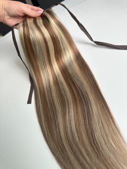 Ponytail Hair Extensions Diamond Balayage #6/#24 Ponytail Hair Extensions Diamond Balayage #6/#24