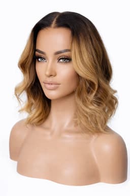 Вълниста бобо перука балаяж Вълниста бобо перука балаяж