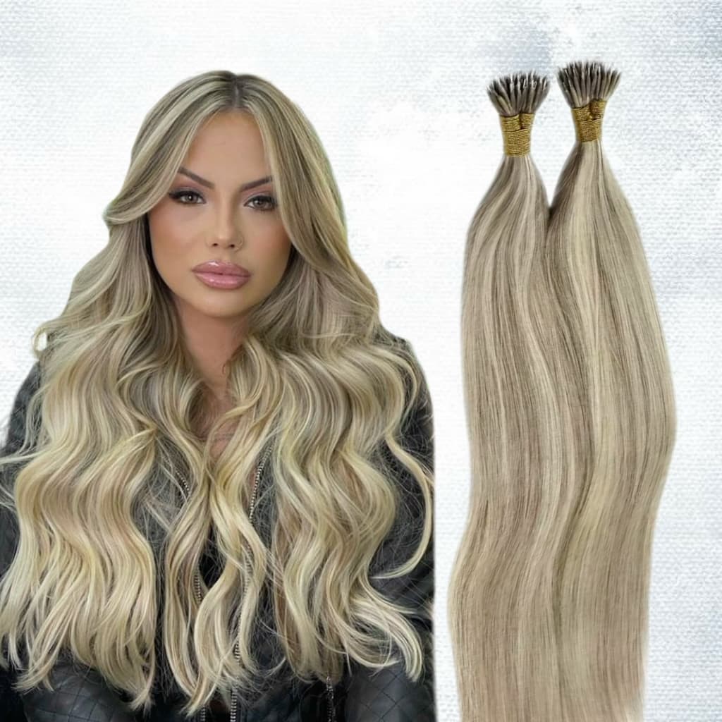 Extensii Nanoring Luxe Balayage #18/#60 Extensii Nanoring Luxe Balayage #18/#60