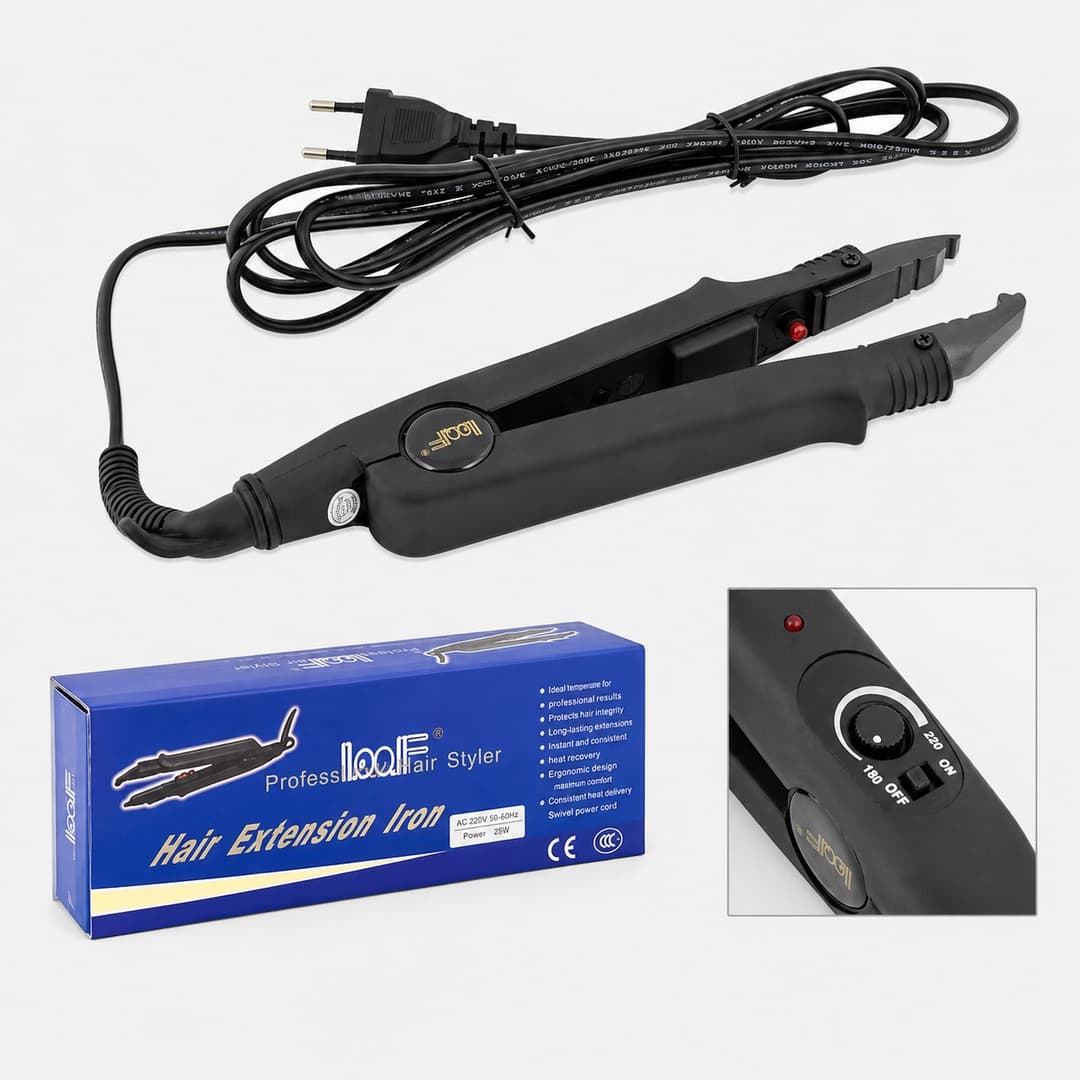 Professional device for sticking hair extensions with keratin Professional device for sticking hair extensions with keratin