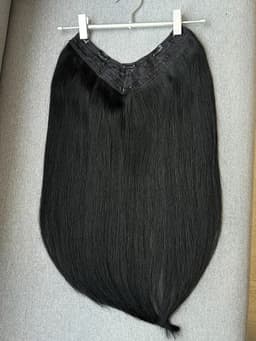 V-förmige Haarsträhne Schwarz #1 V-förmige Haarsträhne Schwarz #1