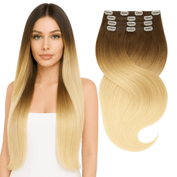 Extensii Clip-On Luxe Ombre #3 613# Extensii Clip-On Luxe Ombre #3 613#