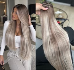 Luxe Balayage Clip-On hajhosszabbítás #9/ Világos szürke Luxe Balayage Clip-On hajhosszabbítás #9/ Világos szürke
