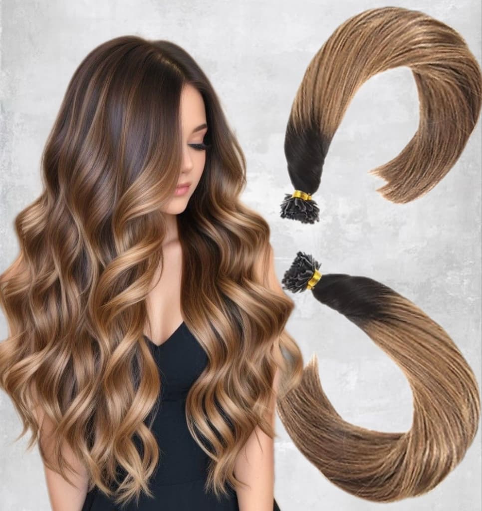 Extensii cheratina Diamond Ombre #2 #7 Extensii cheratina Diamond Ombre #2 #7