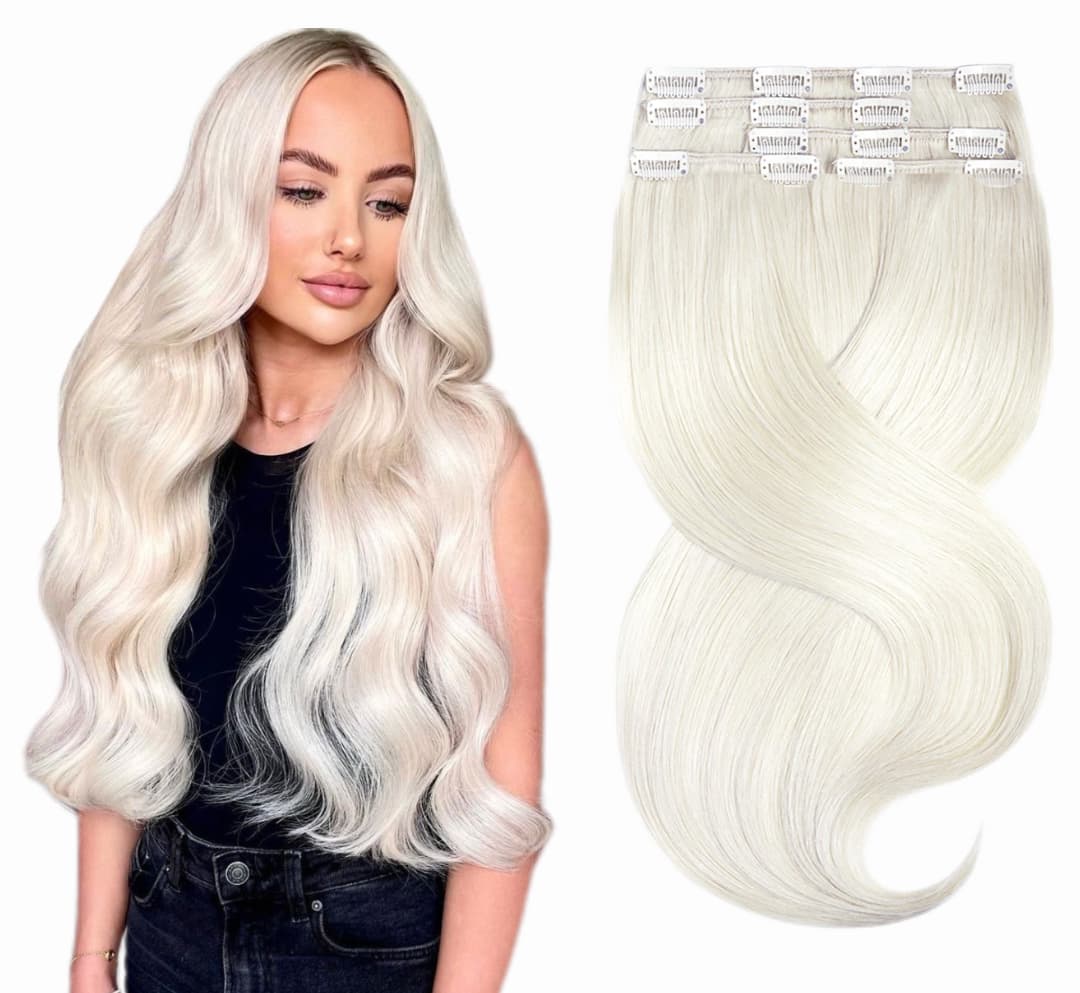 Clip-on Russian Blond Alb #100 Clip-on Russian Blond Alb #100