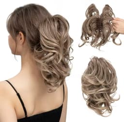 Cozi de Volum Ondulate Blond Natural Cenusiu Cozi de Volum Ondulate Blond Natural Cenusiu