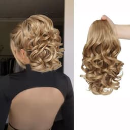 Cozi de Volum Ondulate Blond Nisipiu Cozi de Volum Ondulate Blond Nisipiu