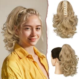 Cozi de Volum Ondulate Blond Bej Cozi de Volum Ondulate Blond Bej