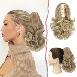 Cozi de Volum Ondulate Blond Bej Inchis Cozi de Volum Ondulate Blond Bej Inchis