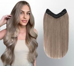 Trese de Par Natural V-Shape Diamond #20 Blond Bej Deschis Trese de Par Natural V-Shape Diamond #20 Blond Bej Deschis