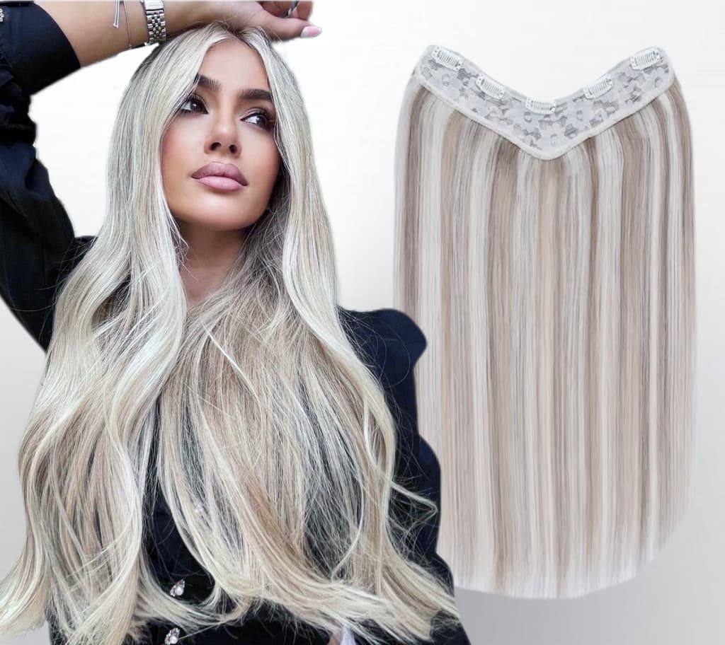 Tresa de par V-SHAPE Balayage #19/Silver Tresa de par V-SHAPE Balayage #19/Silver