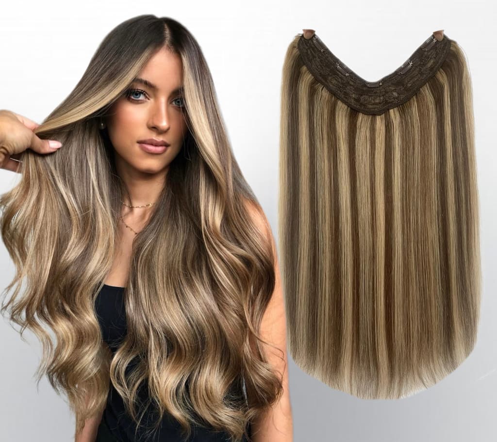 Trese de Par Natural V-Shape Diamond Balayage #4/ #24 Trese de Par Natural V-Shape Diamond Balayage #4/ #24