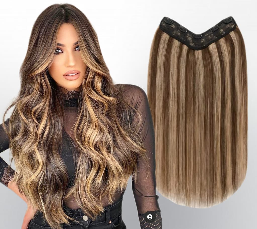 Trese de Par Natural V-Shape Diamond Balayage #6/ #24 Trese de Par Natural V-Shape Diamond Balayage #6/ #24