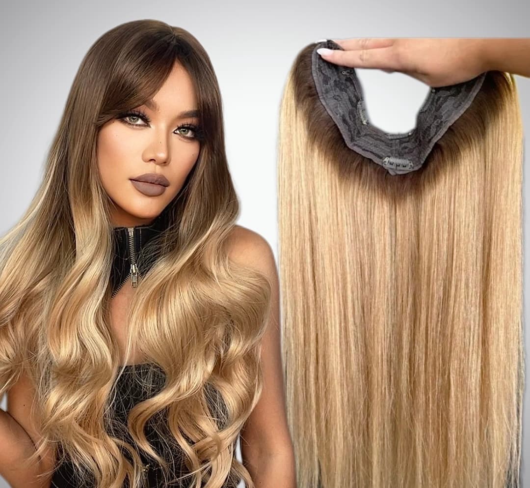 Trese de Par Natural V-Shape Luxe Ombre #4/#20 Trese de Par Natural V-Shape Luxe Ombre #4/#20