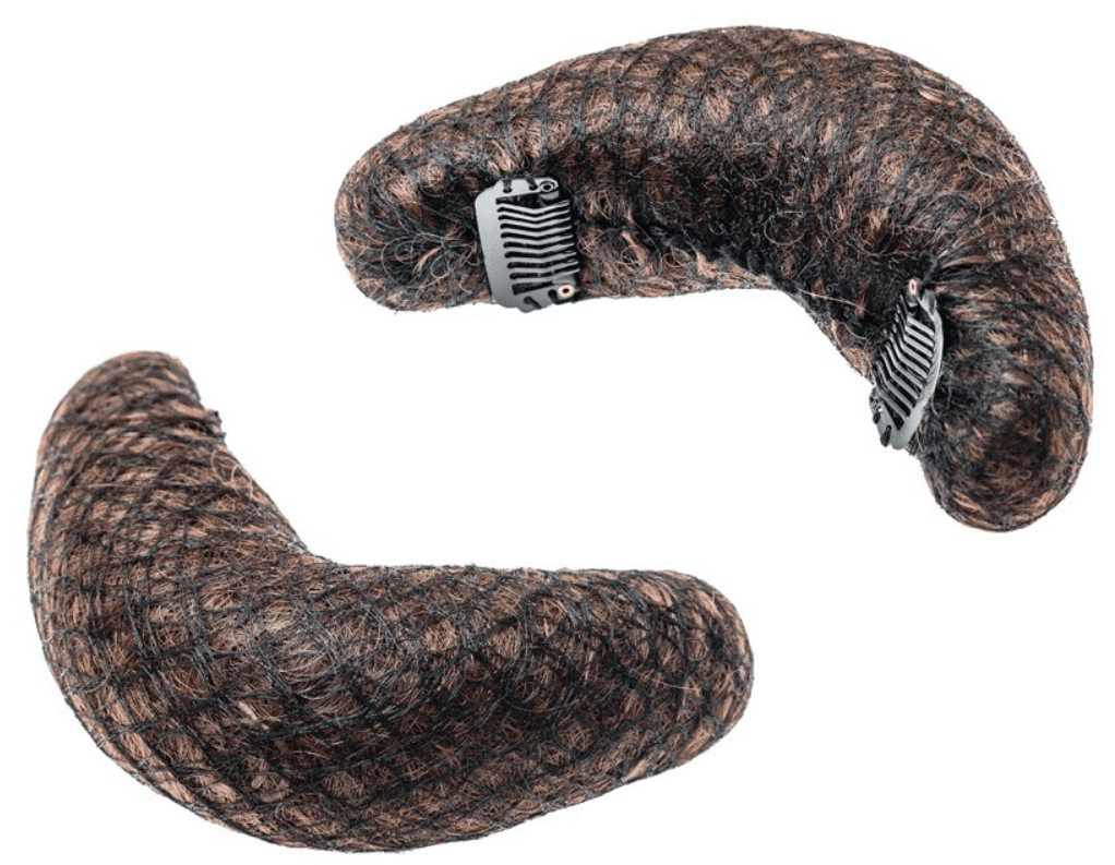 Set 3 bureti din par natural pentru coc Maro Set 3 bureti din par natural pentru coc Maro