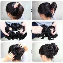 Coc Elegant Sintetic Saten Inchis Coc Elegant Sintetic Saten Inchis