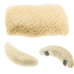 Set 3 bureti din par natural pentru coc Blond Set 3 bureti din par natural pentru coc Blond