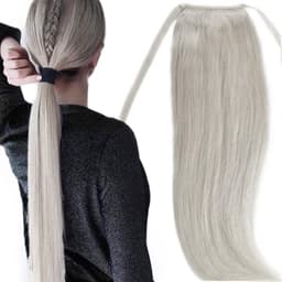 Coada de Par cu Bentita Luxe Light Grey Coada de Par cu Bentita Luxe Light Grey