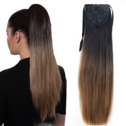 Coada de Par cu Bentita Luxe Ombre #1B7 Coada de Par cu Bentita Luxe Ombre #1B7