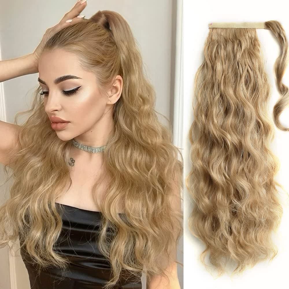Coada de Par cu scai Blond Miere Coada de Par cu scai Blond Miere